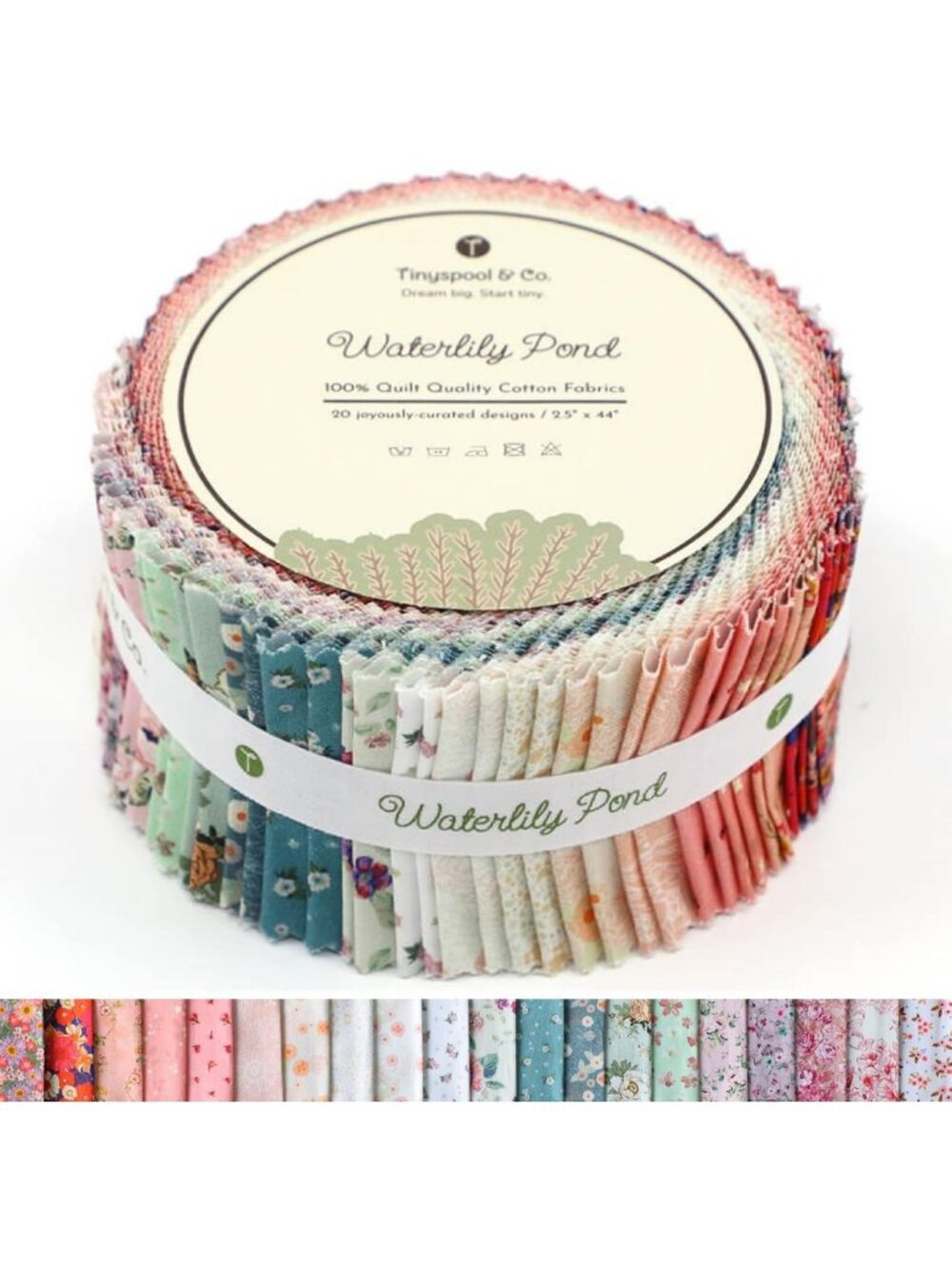 40 Precut Cotton Quilting Fabric Strips for Sewing, Crafting & Home Decor